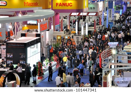 Shenzhen - March 28: Technology Fair And Show Of Mechanical Engineering Industry On March 28, 2012 In Shenzhen, China. Shenzhen Is A Young And Developing City In South Of China.