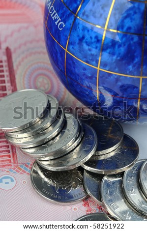 Globe and money