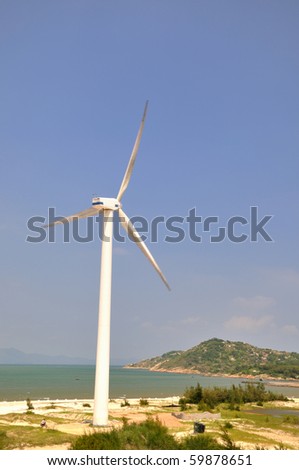 Wind power generators by sea