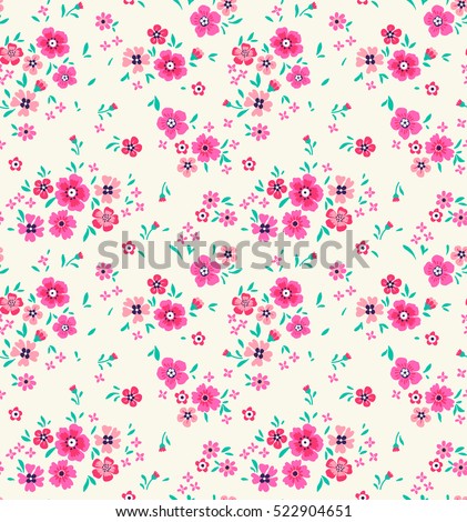 Cute Floral pattern in the small flower. \