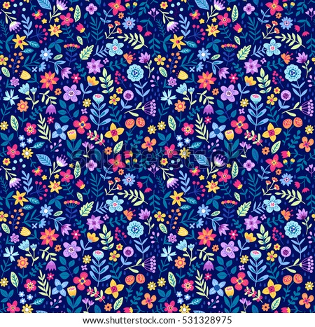 Cute Floral pattern in the small flower. 