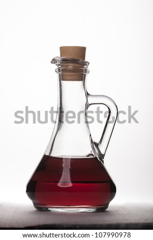 red vinegar bottle