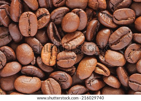 roasted coffee beans, can be used as a background