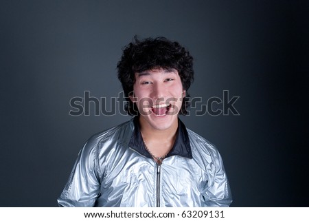 asian man positive emotion portrait