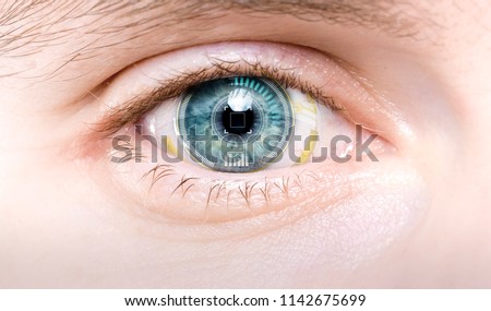 augmented reality contact lens or  bionic eye