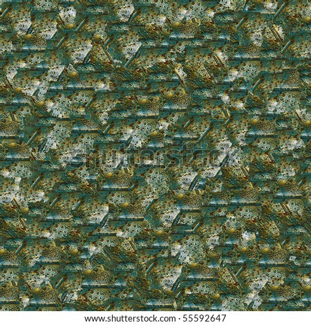 Wrought bronze design. (Seamless pattern for continuous replicate).