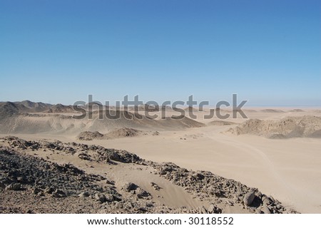 Mountains in desert