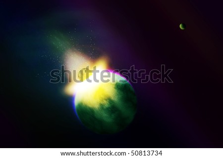 World apocalypse - universe background