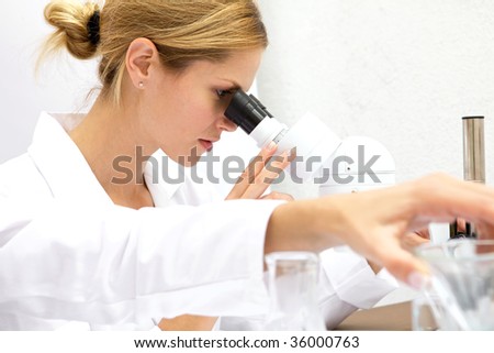 A female scientist working together in a lab