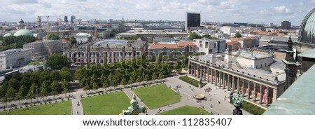 View of Altes Museum (Old Museum) situated on Museum Island, Berlin, Germany. This place has been named a UNESCO World Heritage Site