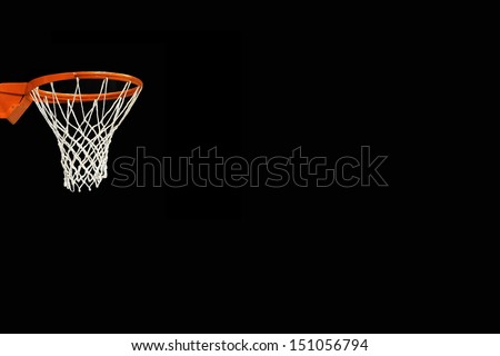 Basket On Black Background (Room To Write)