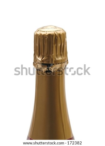 Gold capsule Champagne