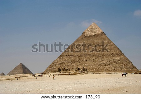 Giseh pyramids in Cairo