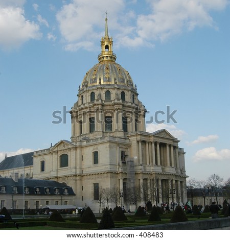 Les Invalides hotel, final resting place of Napoleon Bonaparte, Paris, France