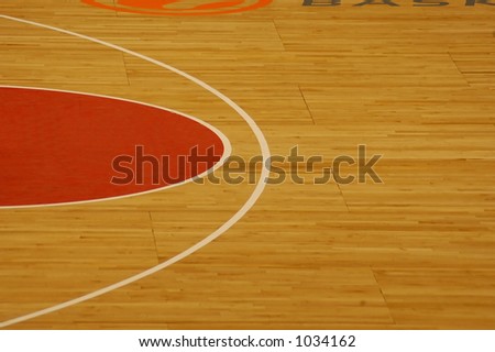 basketball court clipart. stock photo : Basketball court
