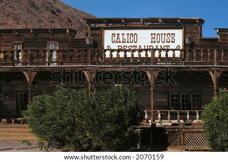Calico Ghost town, old authentic silver mining town