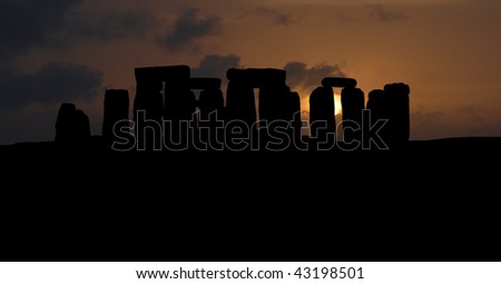 stonehenge silhouette
