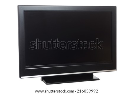 flat screen tv isolated on white background