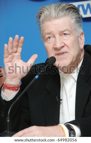 KYIV - APRIL 13: Famous American film director David Linch at the presentation of his book, April 13, 2010 in Kyiv, Ukraine