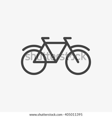 Bicycle Icon in trendy flat style isolated on grey background. Bike symbol for your web site design, logo, app, UI. Vector illustration, EPS10.