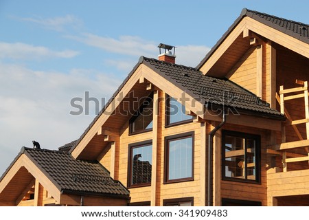 Part of a wooden house