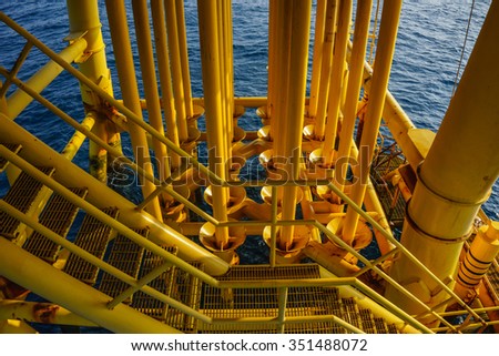 Oil and Gas Production Slots on Offshore Platform