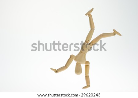 Puppet inverted white background
