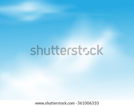 Blue sky with clouds. illustrator background.