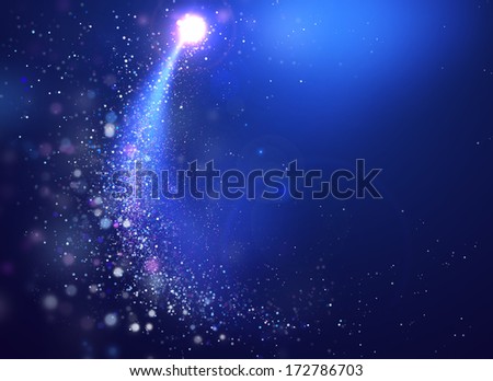 Color glittering background with shining star dust or snow
