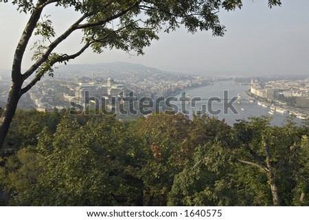 View on Danube with Royal palace. Point of interest in Budapest, Hungary