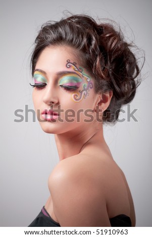 fantasy makeup designs. fantasy makeup photos. girl