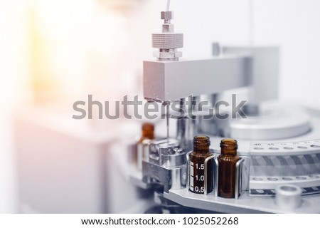 Pharmaceutical production line. Vaccine  from epidemic, cancer, disease, virus