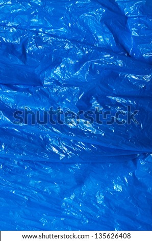 A blue plastic bag texture, macro, background