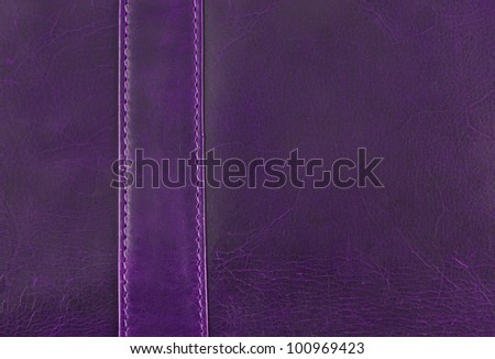 purple  leather texture with seam