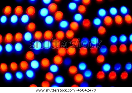 Red and blue abstract lights