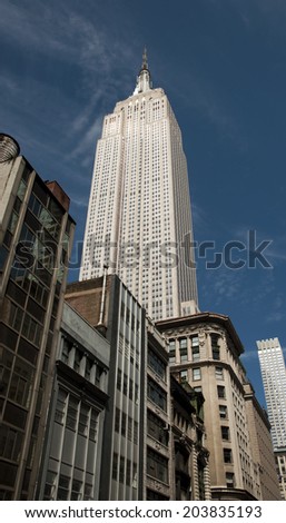 NEW YORK, USA - SEPTEMBER 8: the Empire State Building Manhattan, New York City, United States of America, sept 8 2011
