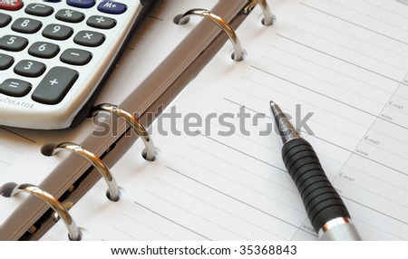 planner and pen