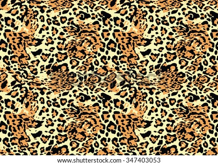 Leopard skin seamless pattern texture