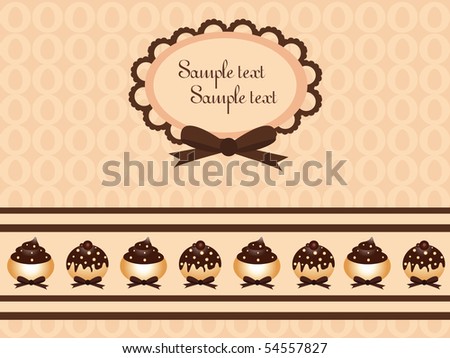 Logo Design Chocolate on Chocolate Cupcake Design Stock Vector 54557827   Shutterstock