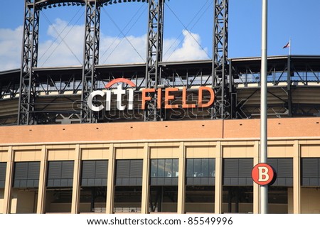 NEW YORK - JULY 15: Citi Field, home of the National League Mets, on July 15, 2011 in New York, NY. Opened in 2009, it seats 41,800 baseball fans and cost $900 million.