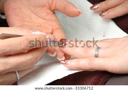 Decoration of fingernail