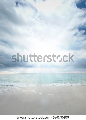 CG background image of beach