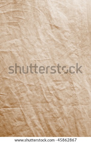 A piece of creased fabric