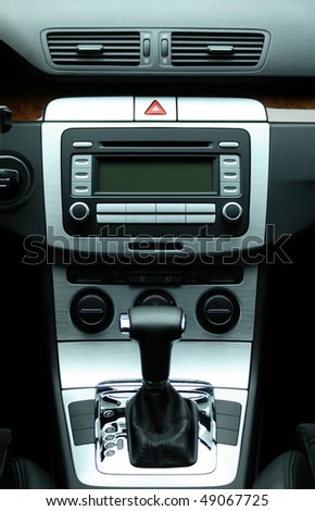 Modern luxury car interior