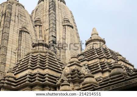 KOLKATA, INDIA - FEB 15: Birla Mandir (Hindu Temple) in Kolkata, West Bengal in India as seen on Feb 15, 2014. It is one of the largest Hindu temples in Kolkata.