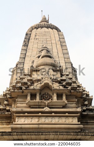 KOLKATA, INDIA - FEB 15: Birla Mandir (Hindu Temple) in Kolkata, West Bengal in India on Feb 15, 2014. It is one of the largest Hindu temples in Kolkata.