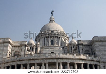 KOLKATA,INDIA - NOVEMBER 27: Victoria Memorial building in Kolkata, West Bengal, India on November 27,2012.