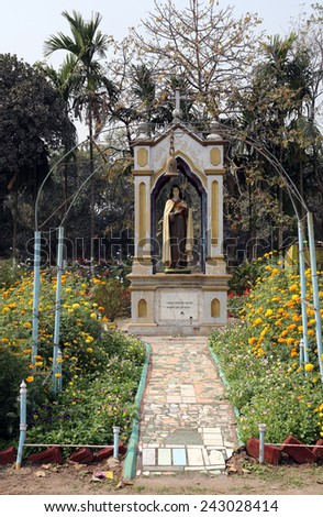 KOLKATA, INDIA - FEBRUARY 10: Saint Teresa, Loreto Convent where Mother Teresa lived before the founding of the Missionaries of Charity in Kolkata, India on February 10, 2014.