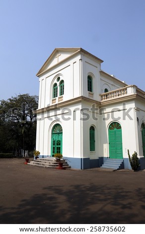 KOLKATA, INDIA - FEBRUARY 10: Church in Loreto Convent where Mother Teresa lived before the founding of the Missionaries of Charity in Kolkata, India on February 10, 2014.