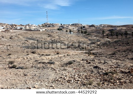 An Arab village of Matmata in Southern Tunisia in Africa